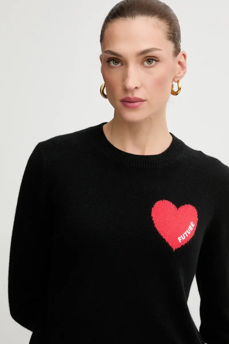 maglione in cachemirie donna colore rosa WPR01195 Nero miniatura 4