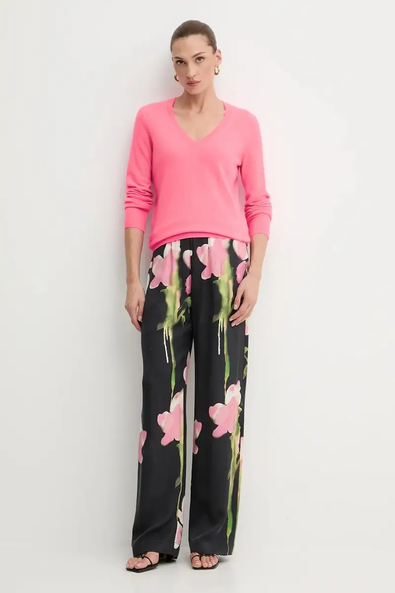 maglione in cachemirie donna colore rosa WPV00021 miniatura 2