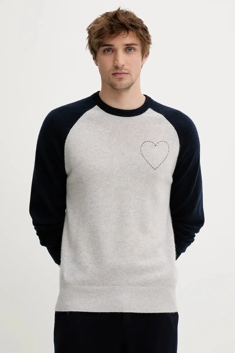 maglione in cachemirie uomo colore grigio MPR02658