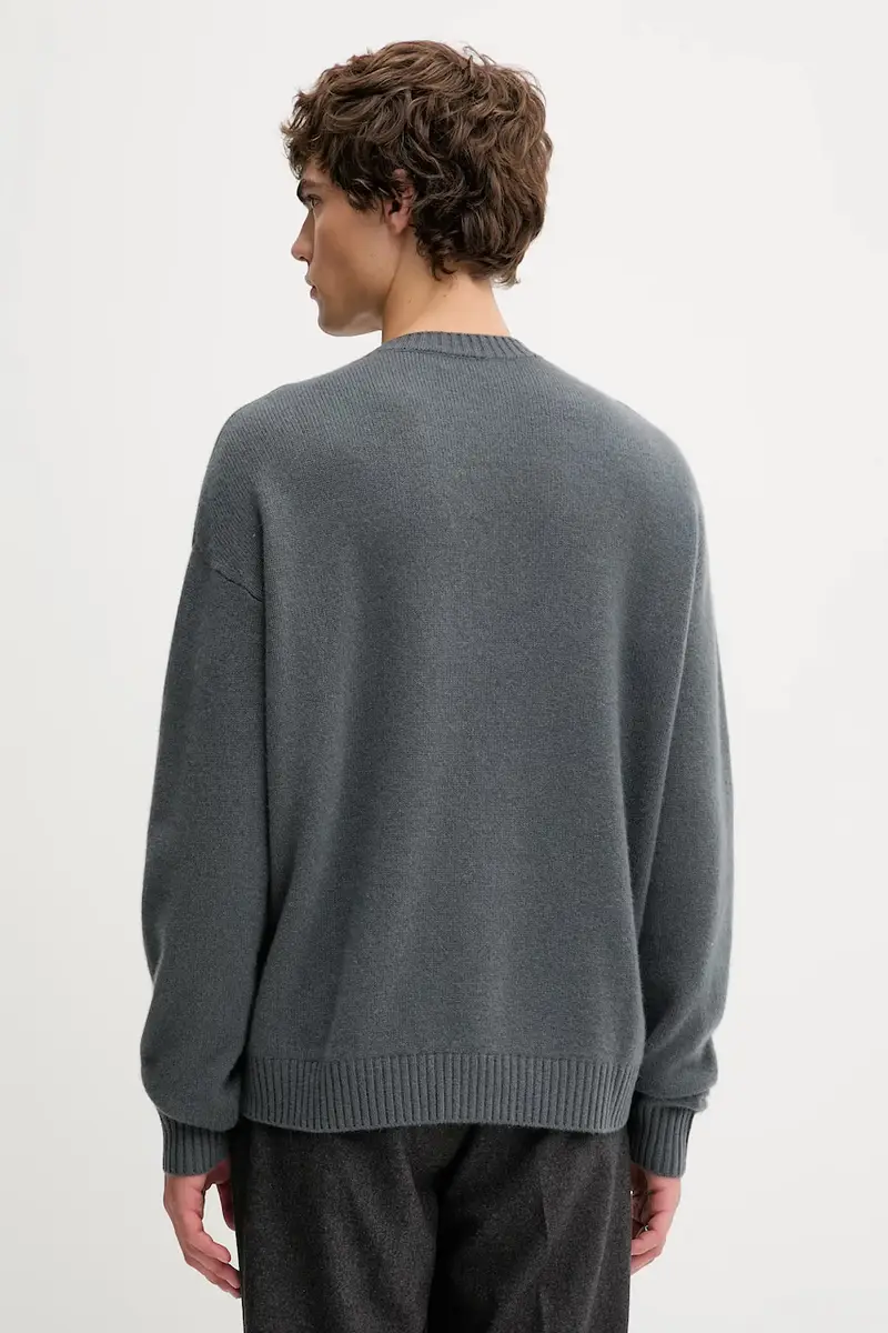 maglione in cachemirie uomo colore grigio MPR03345 miniatura 3