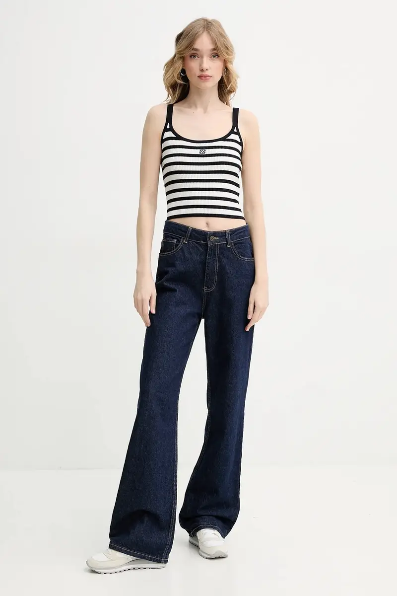 top di lana colore blu navy WTO02687 miniatura 2