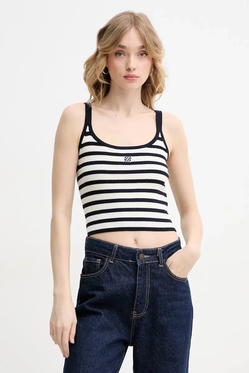 top di lana colore blu navy WTO02687