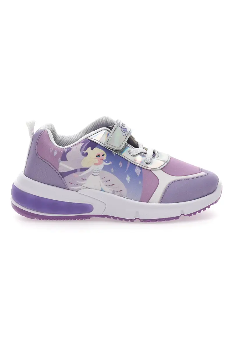 Sneakers Viola Con luci e Strappo in Velcro Frozen D11551M [LILAC]
