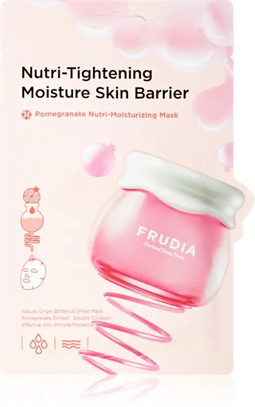 Melograno Maschera Lisciante In Tessuto Che Aumenta L'Elasticità Della Pelle 20 Ml