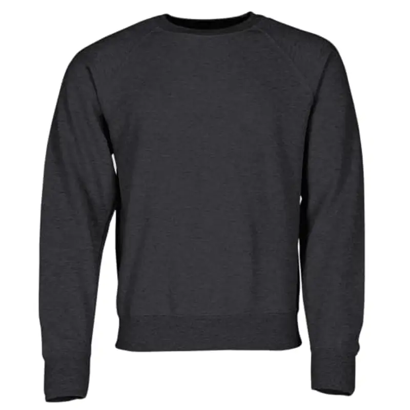 Fruit of the Loom Felpa classica Raglan + sacchetto di stoffa MyShirt, grigio scuro, XL