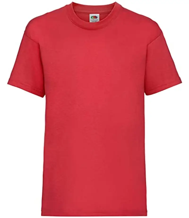 Fruit of the Loom T-shirt Bambino Rosso 1909317 miniatura 2