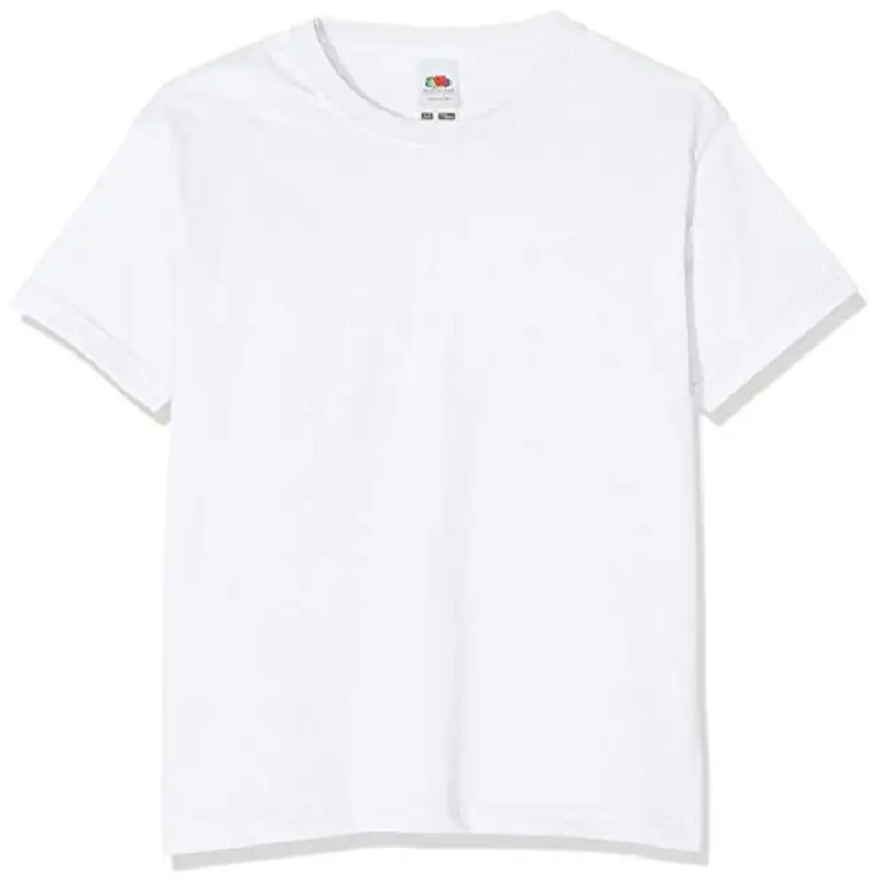 Fruit of the Loom, maglietta da ragazzo, Ragazzo, bianco, 152 cm