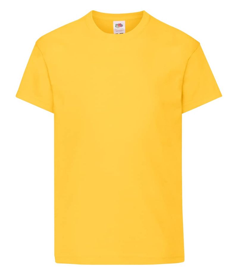 FRUIT OF THE LOOM Maglietta Bambini Nera Sunflower 7-8 Anni