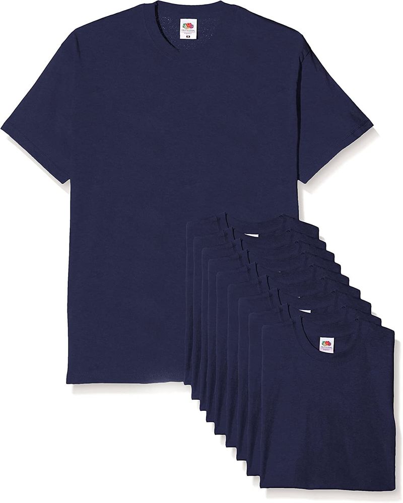 Fruit of the Loom T-shirt Uomo Blu 41917
