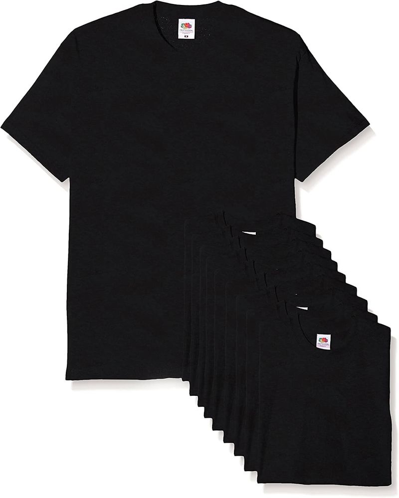 Fruit of the Loom T-shirt Uomo Nero 46832