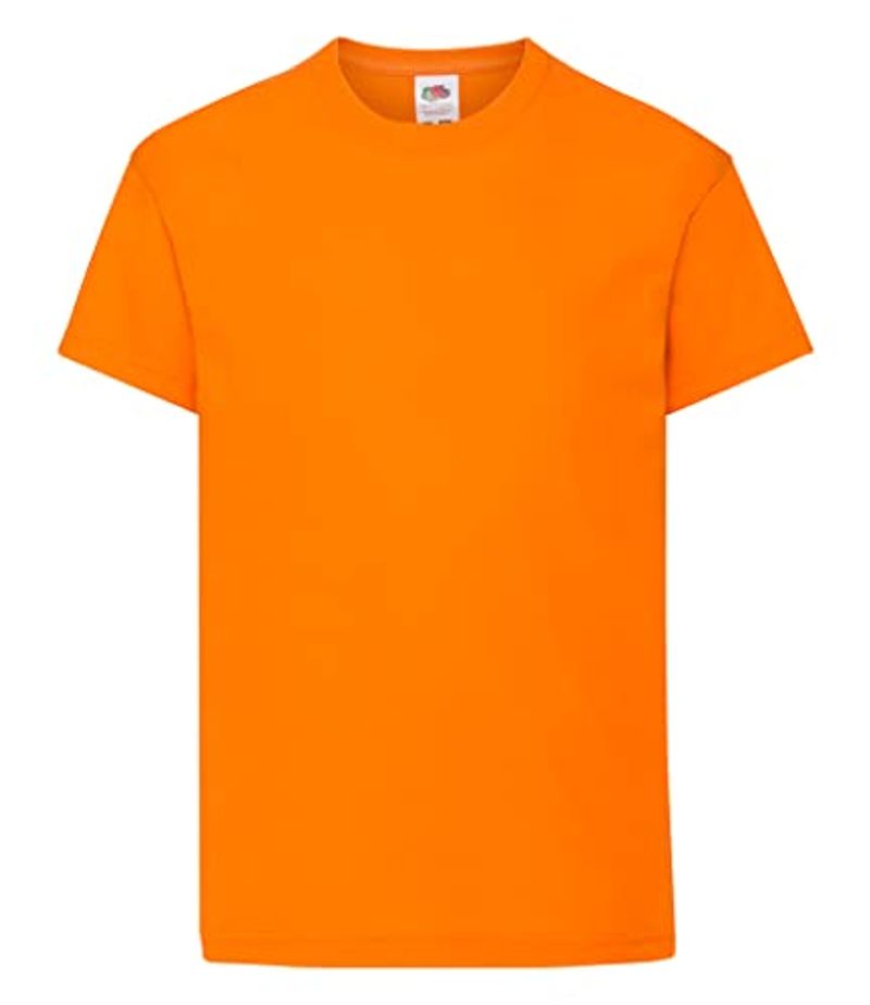 FRUIT OF THE LOOM Maglietta Arancione Bambini 5-6 Anni