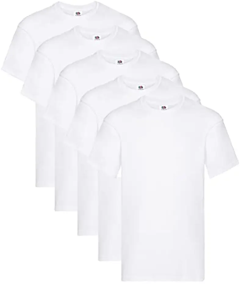 Fruit of the Loom T-shirt Uomo Bianco 214613