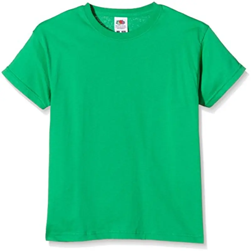 Fruit Of The Loom SS132B T-Shirt da Ragazzi, Colore Verde (Kelly Green), Taglia 7