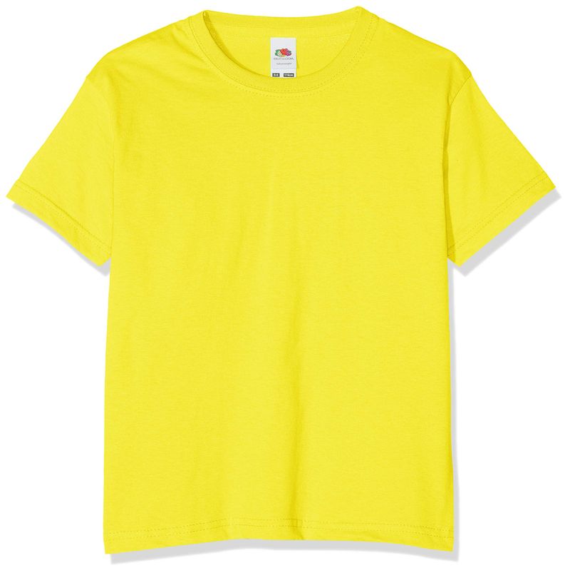 Fruit of the Loom T-shirt Bambino Giallo 55902