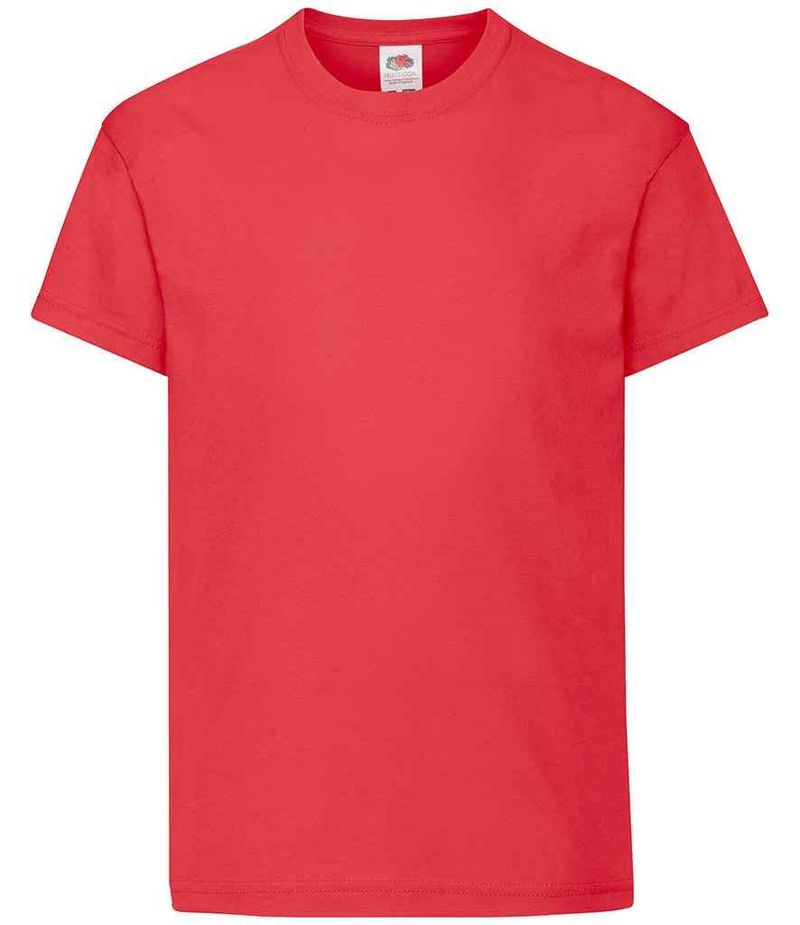 Fruit of the Loom T-shirt Bambino Rosso 61701
