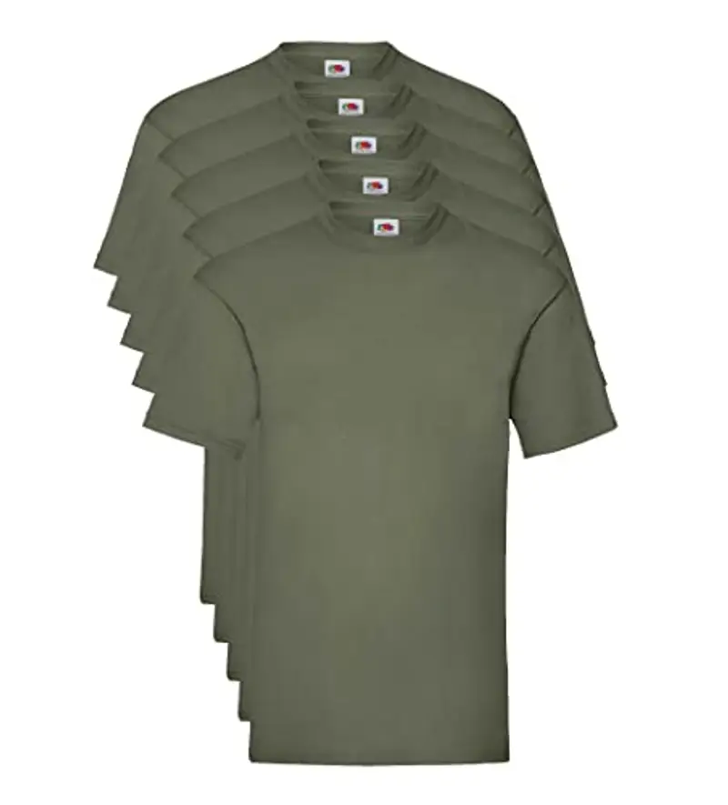 Fruit of the Loom T-shirt Uomo Verde 1587705