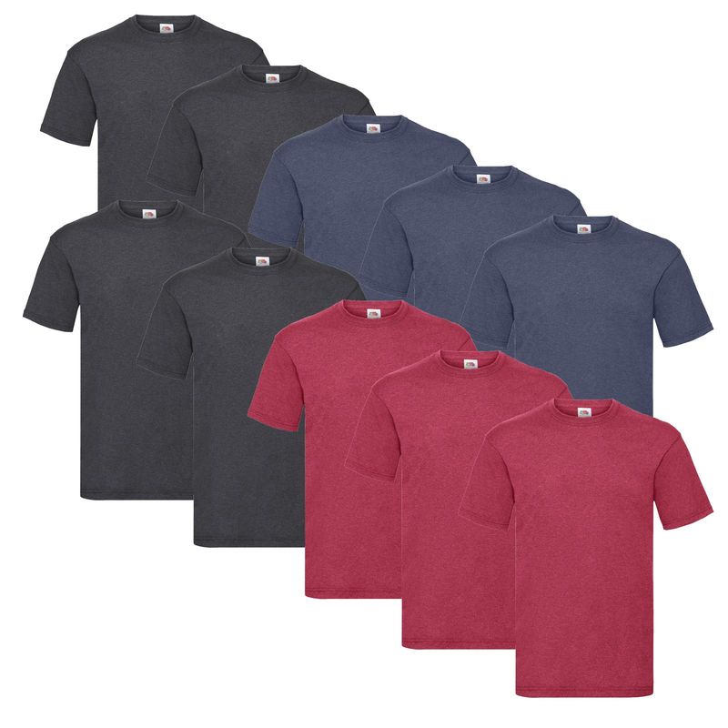 FRUIT OF THE LOOM Magliette Maniche Corte XL - Confezione da 5