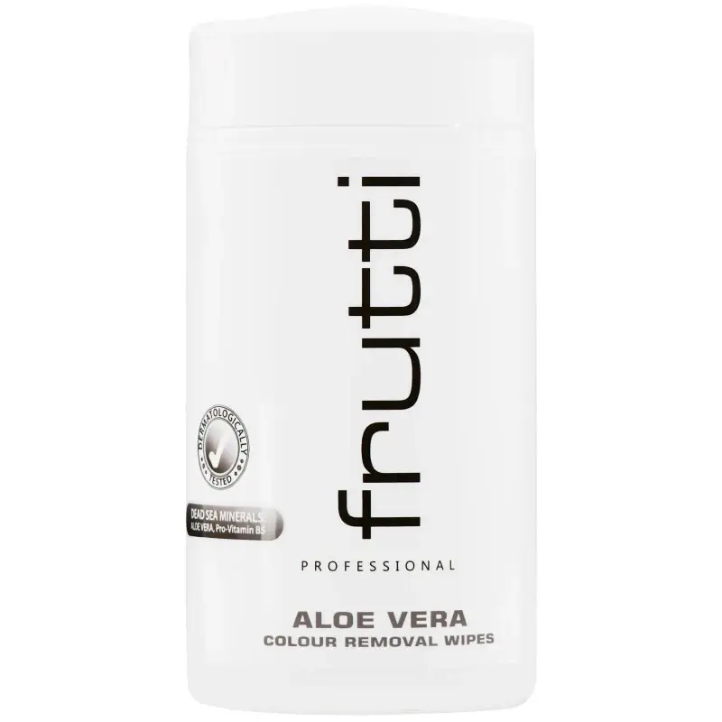 Salviette all aloe vera e frutti per rimuovere i residui di tintura per capelli, delicate sulla pelle, 100 pezzi