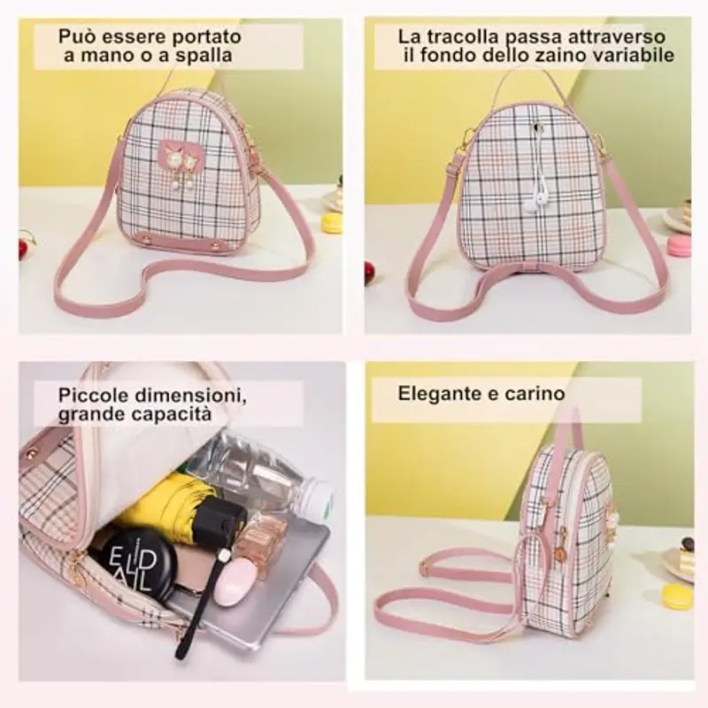 Fuaihui Borsa a tracolla Bambina Rosa 815808 miniatura 2