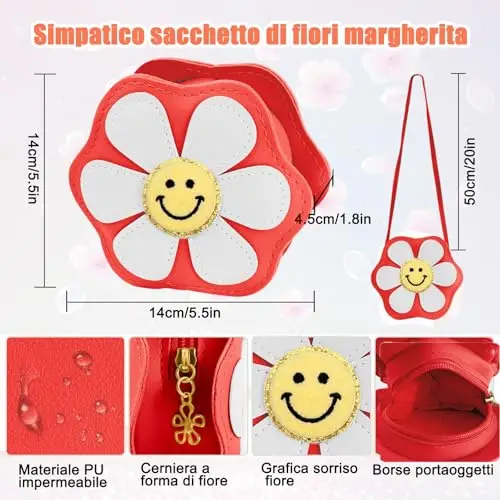 Fuaihui Borsa a tracolla Rosso 3420710 miniatura 2