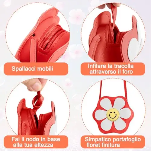 Fuaihui Borsa a tracolla Rosso 3420710 miniatura 3