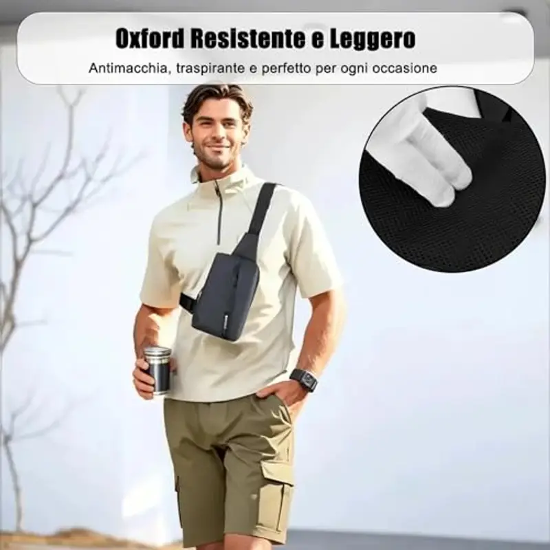 Fuaihui Borsa a tracolla Uomo Nero 1898174 miniatura 3