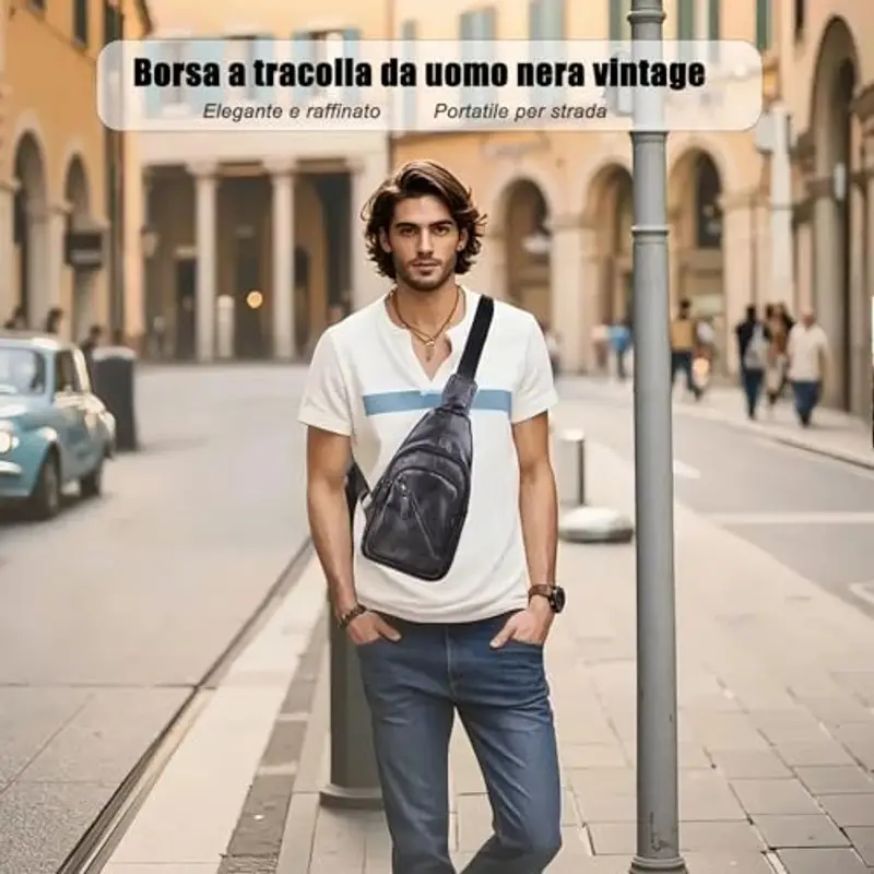 Fuaihui Marsupio Uomo Nero 815319 miniatura 2