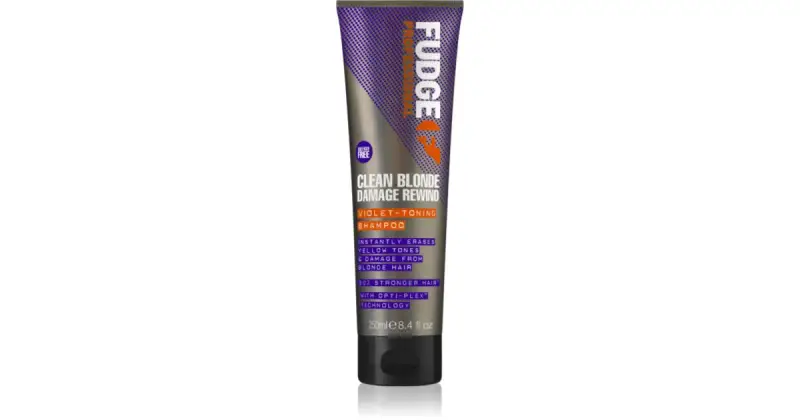 Fudge Clean Blonde Damage Rewind shampoo tonificante viola per capelli biondi e con mèches 250 ml