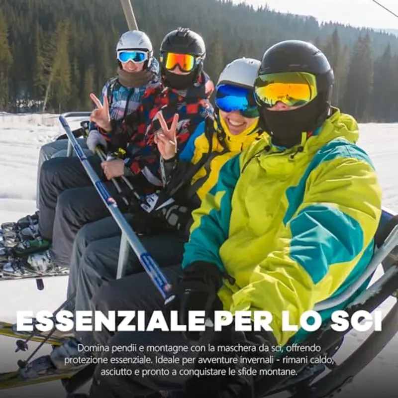 fuinloth Maschera di passamontagna, sciarpa estiva per il collo, protettore UV, sciarpa di sci per motocicli maschi e donna Grigio chiaro miniatura 3