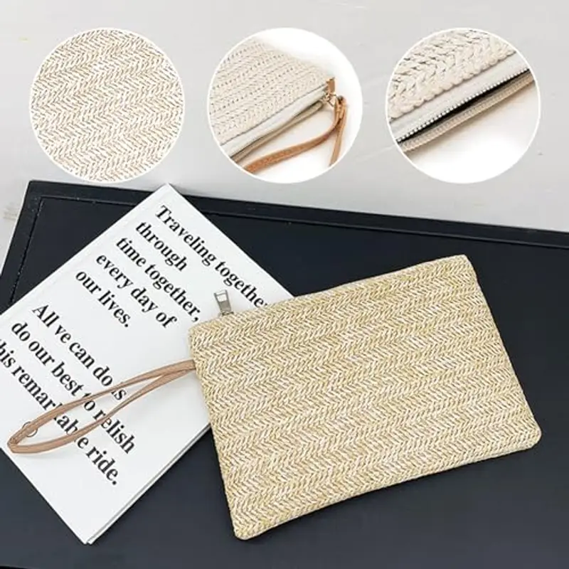 FUIPVGI Pochette Donna Beige 1209377 miniatura 3