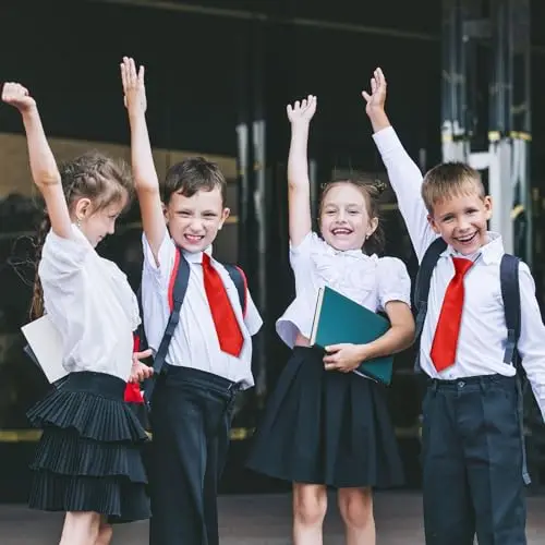 FUIPVGI 6 Pezzi Cravatta da Bambini Ragazzo con Elastico Disponibile, Cravatta Pre-legata, Cravatta da Bambino Effetto miniatura 3