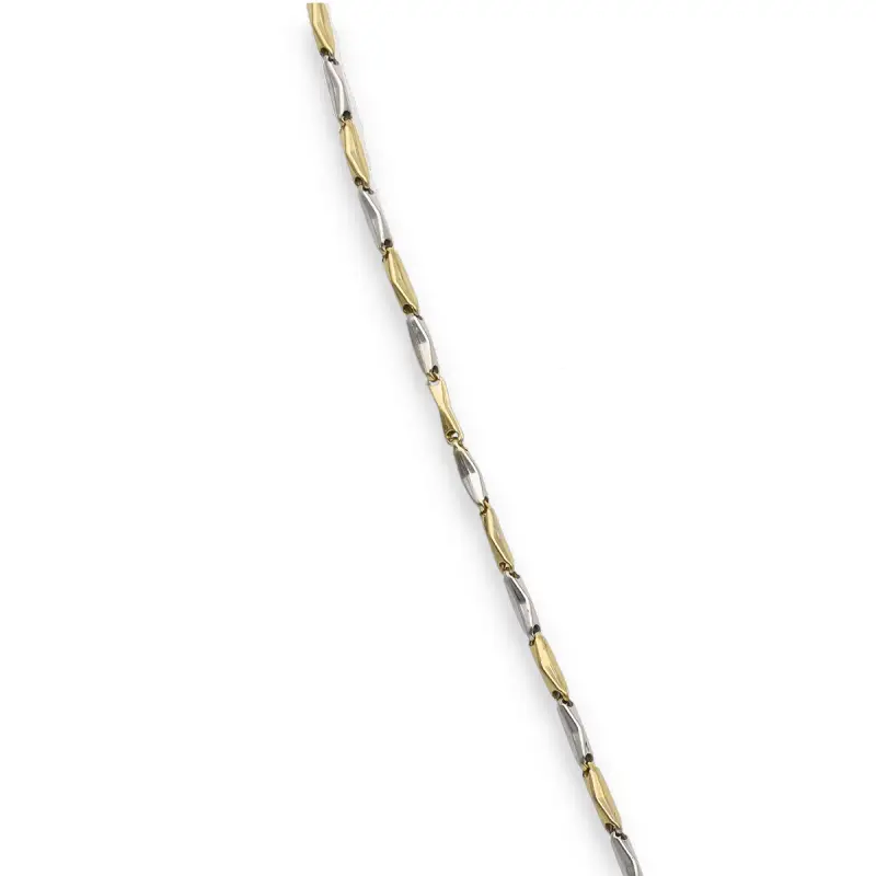 Catena tubolare con croce miniatura 3