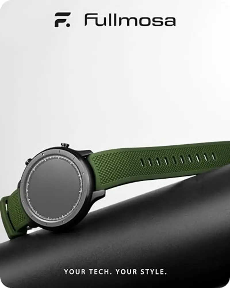 Fullmosa Cinturino 20mm per Orologio in Silicone a Sgancio Rapido Cinturino Sportivo Curvo in Gomma, Cinturini miniatura 2