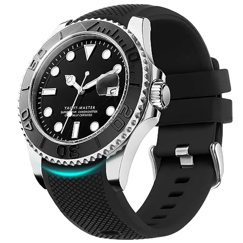 Fullmosa Cinturino 22mm 20mm 24mm per Orologio, Cinturini Silicone Curvo Cinturino Sportivo Compatibile con Samsung