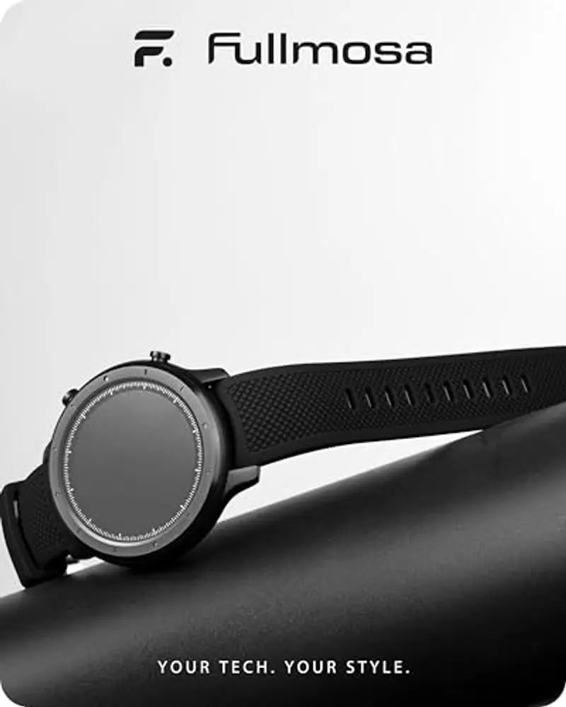 Fullmosa Cinturino 22mm 20mm 24mm per Orologio, Cinturini Silicone Curvo Cinturino Sportivo Compatibile con Samsung miniatura 2