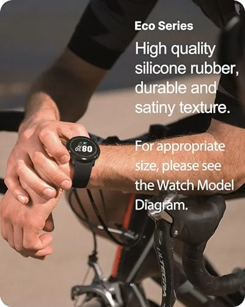 Fullmosa Cinturino 22mm 20mm 24mm per Orologio, Cinturini Silicone Curvo Cinturino Sportivo Compatibile con Samsung miniatura 3