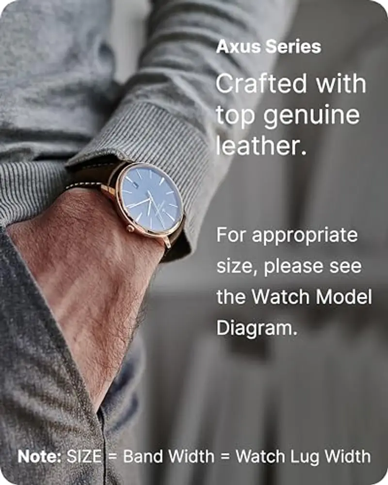 Fullmosa Cinturino in Pelle 22mm, Cinturini per Orologioa Sgancio Rapido per Uomo e Donna, Cinturini di Ricambio per miniatura 3