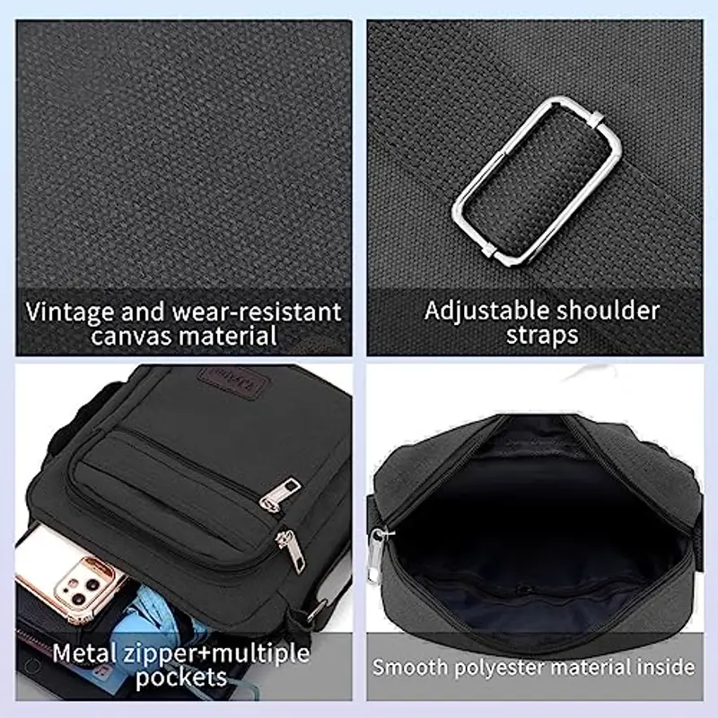 FuninCrea Borsa a tracolla Uomo Marrone 1602766 miniatura 3