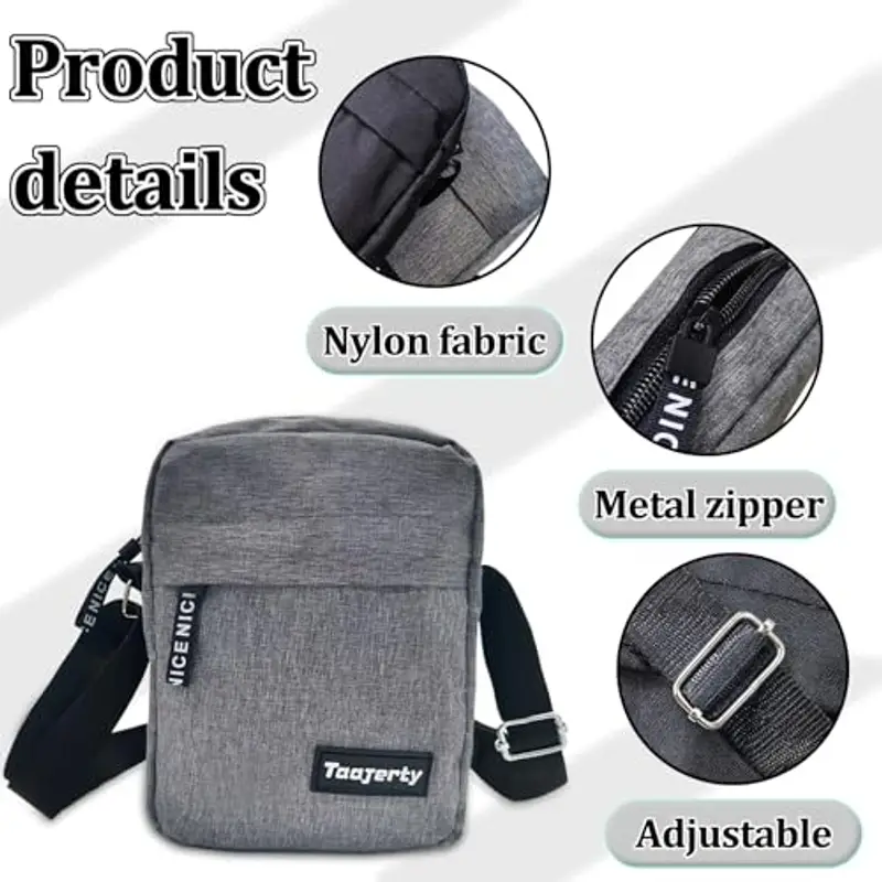 FuninCrea Borsello Uomo Nero 2087611 miniatura 3