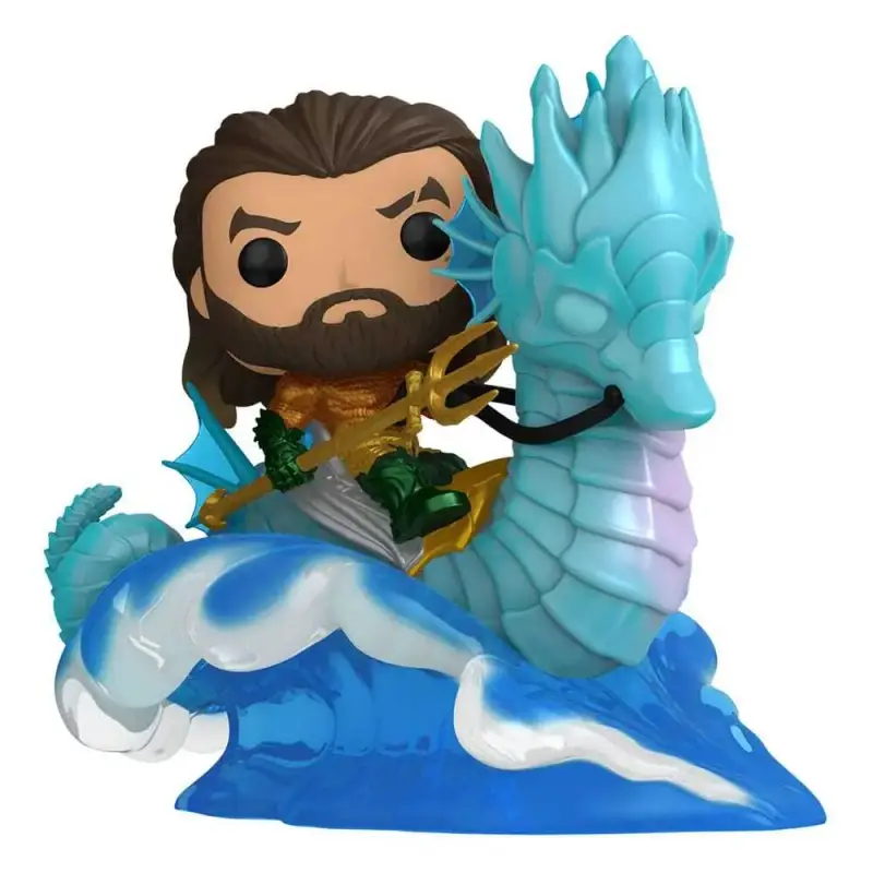 Statuetta da collezione in vinile Funko Aquaman et le Royaume perdu POP! Rides Deluxe Aquaman & Storm