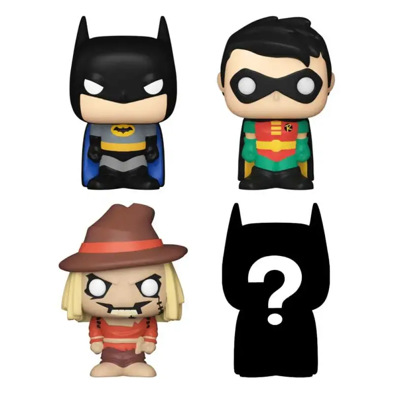 Statuetta da collezione in vinile Funko DC Bitty POP! Batman (x4)
