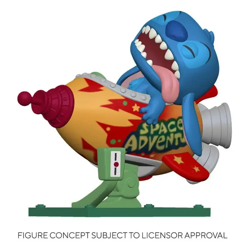 Statuetta da collezione in vinile Funko Lilo & Stitch POP! Rides Stitch in Rocket
