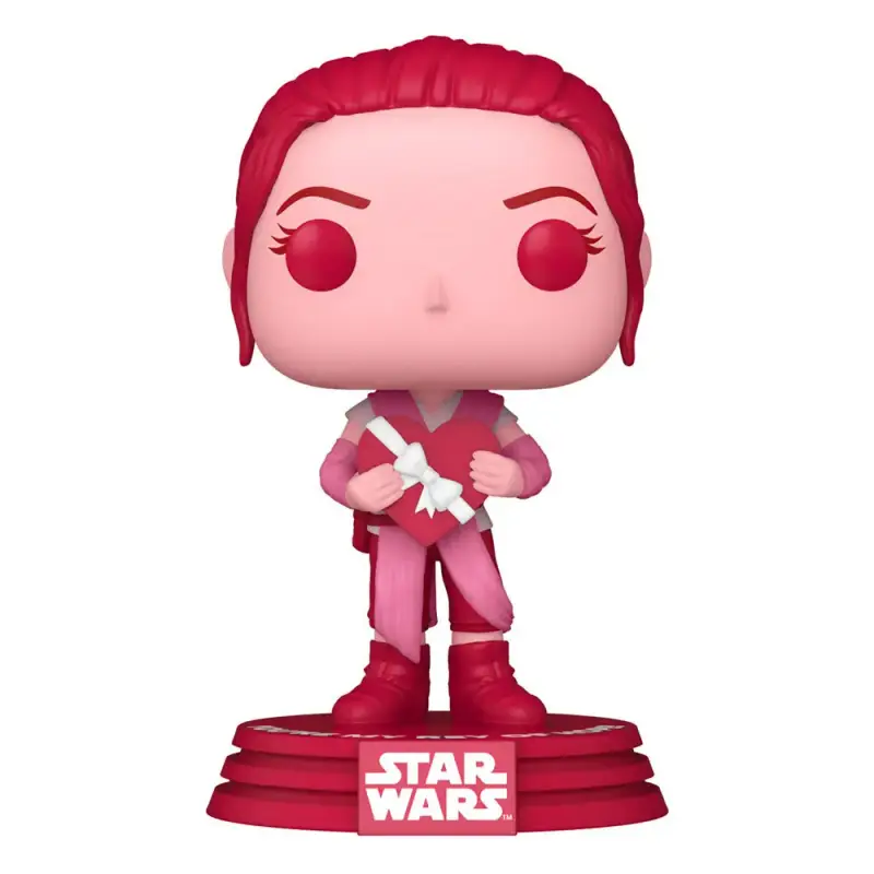 Statuetta da collezione in vinile Funko Star Wars Valentines POP! Rey