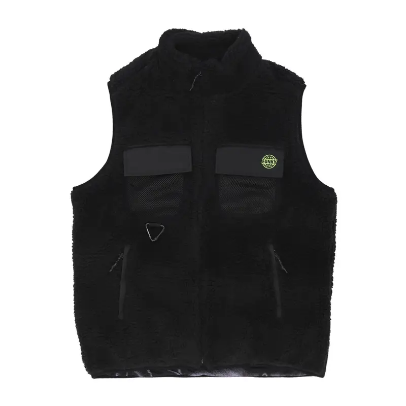 Smanicato Uomo Grog Sherpa Vest Black