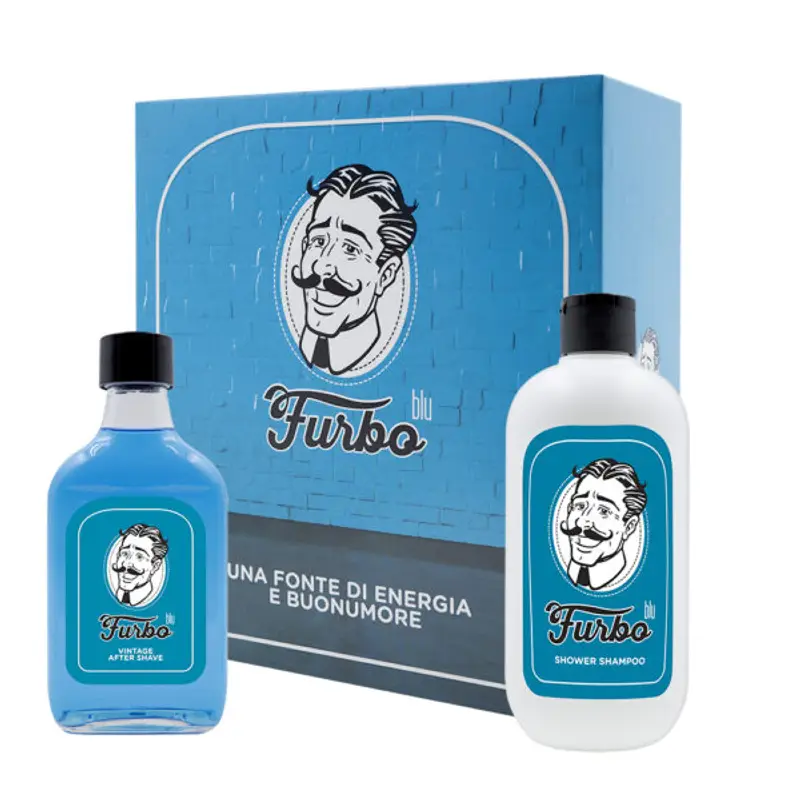 Furbo Furbo Blu Lozione Dopobarba + Shower Shampoo KIT