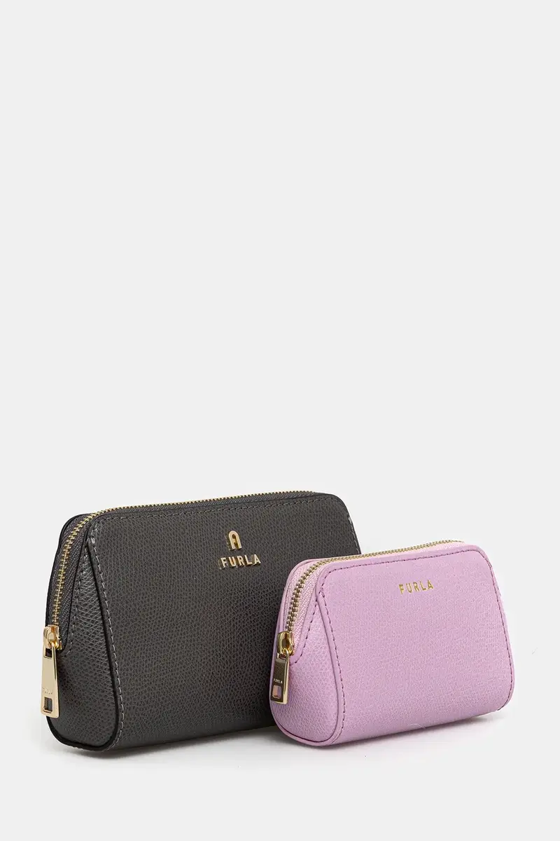 astuccio per trucchi in pelle pacco da 2 colore grigio WE00453.ARE000.4313S miniatura 2