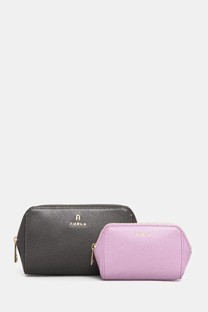 astuccio per trucchi in pelle pacco da 2 colore grigio WE00453.ARE000.4313S