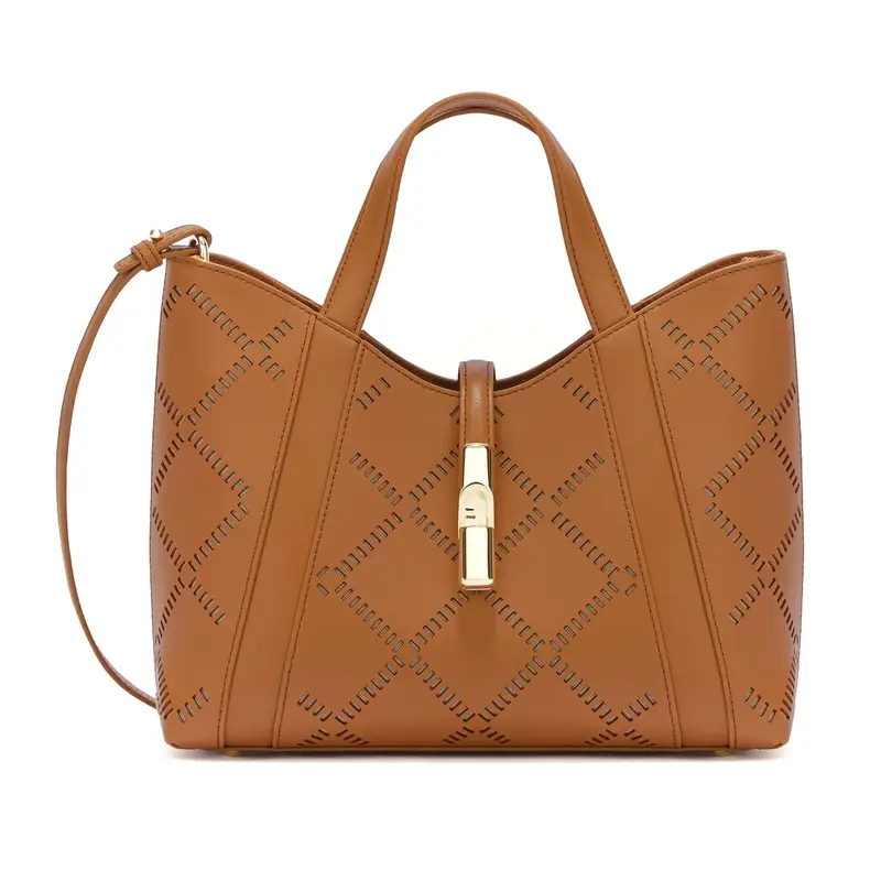 Borsa a mano e tracolla Furla Goccia S Brandy