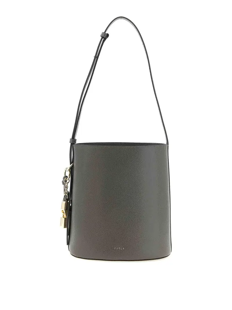 Borsa a secchiello piccola Grigio