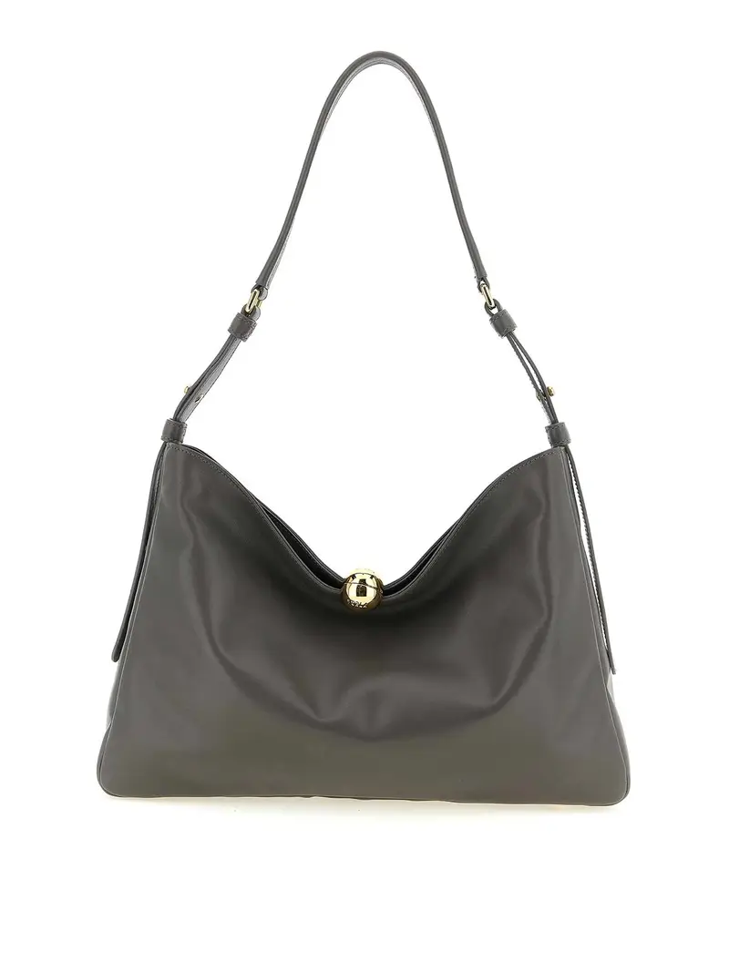 Borsa a tracolla grande Grigio